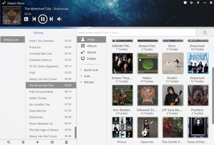 deepin music