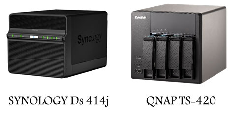 مقایسه کامل مشخصات سخت‌افزاری QNAP TS-420 وSYNOLOGY Ds 414J 