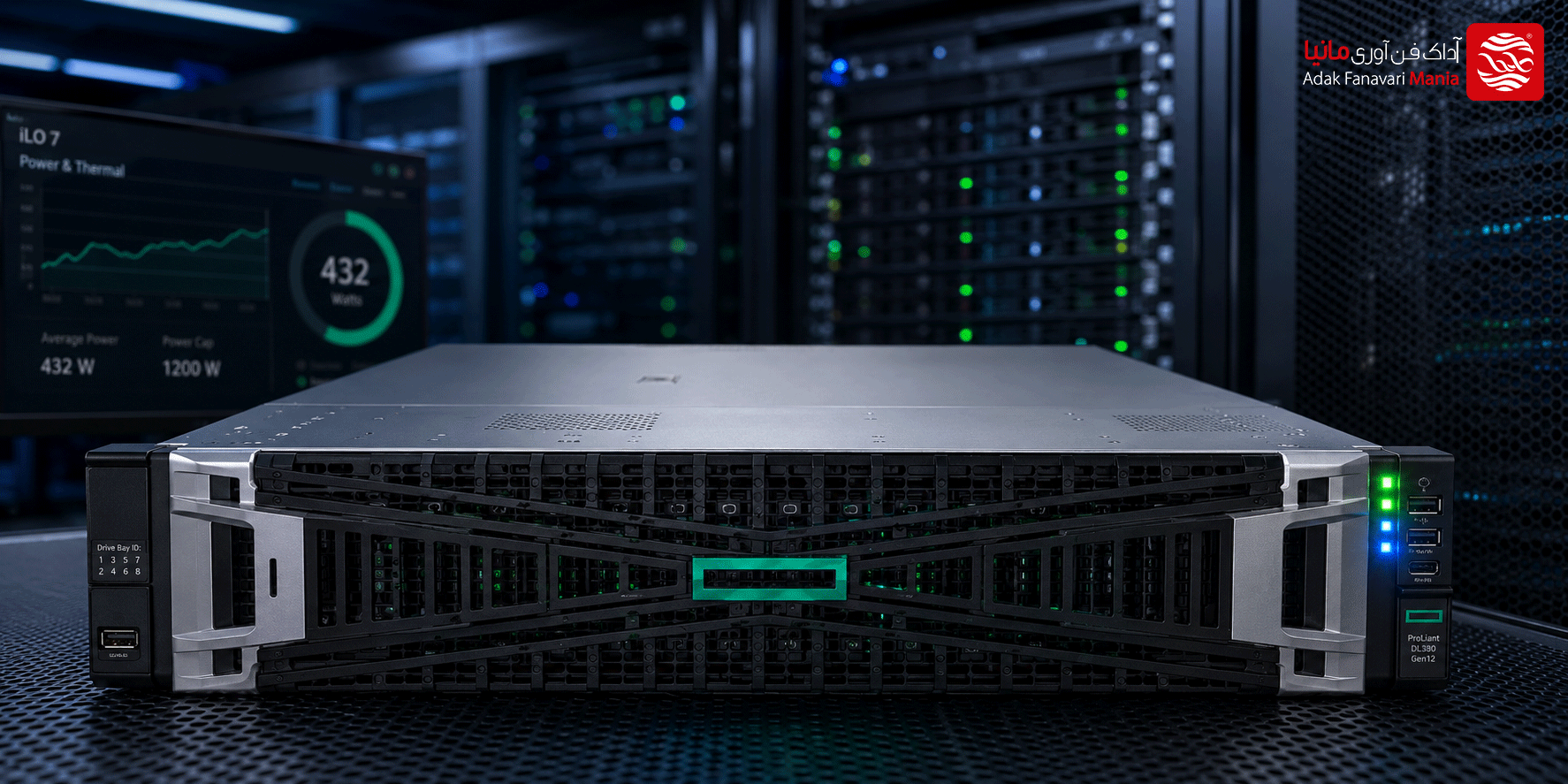 مصرف برق سرور HPE DL380 Gen12؛ بررسی کامل و نکات مهم برای کاهش هزینه انرژی