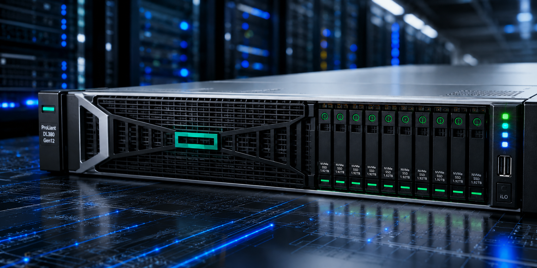NVMe Storage در DL380 Gen12 و کاهش Latency؛ جهشی بزرگ در سرعت پردازش داده