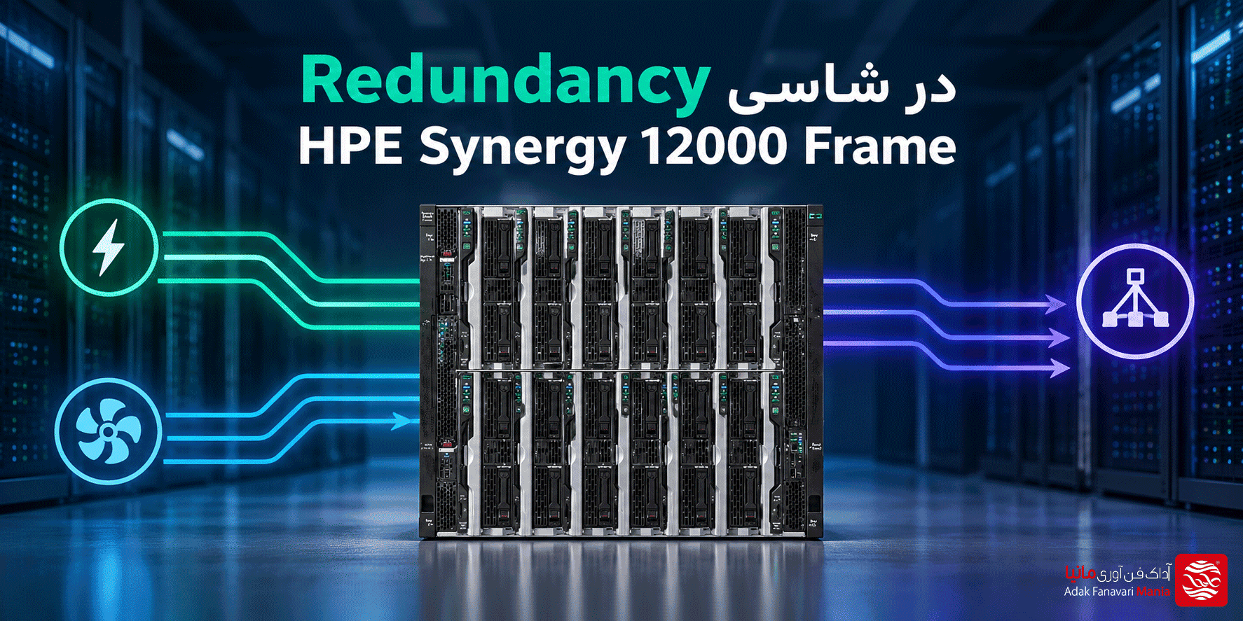 Redundancy در شاسی HPE Synergy 12000 Frame چگونه طراحی می‌شود؟ بررسی برق، خنک‌سازی و Interconnect
